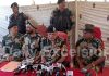 IG BSF D K Boora and other senior officers at a press conference in Samba sector on Thursday. —Excelsior/Nischant