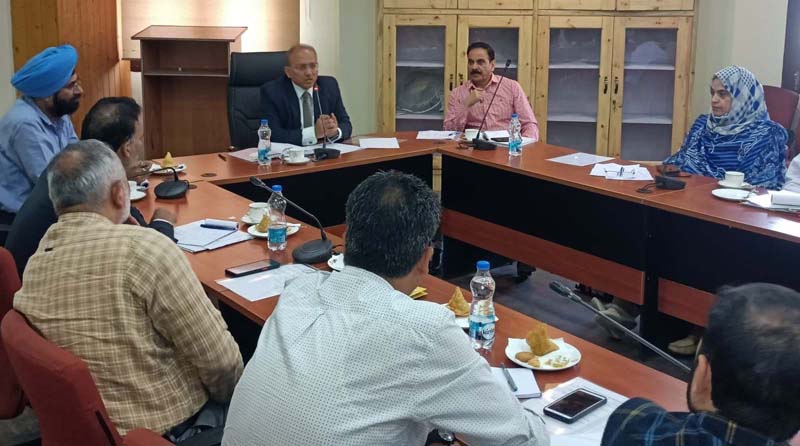 Anand Jain, Director J&K Anti Corruption Bureau interacting with DVOs. Anand Jain, Director J&K Anti Corruption Bureau interacting with DVOs.