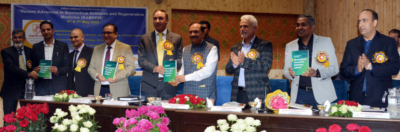Advisor R R Bhatnagar during inauguration of conference at SKUAST-Kashmir on Friday. Advisor R R Bhatnagar during inauguration of conference at SKUAST-Kashmir on Friday.