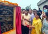 Commissioner Secretary RDD Mandeep Kour inaugurating a project.