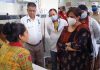 DC Samba, Anuradha Gupta enquiring about the patients at District Hospital, Samba on Sunday.