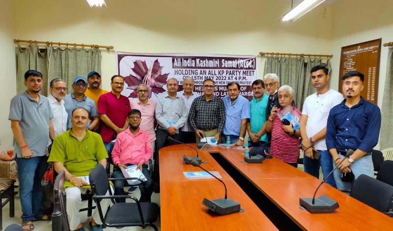 Members of all Kashmiri Pandit organizations of Delhi NCR during a meeting. Members of all Kashmiri Pandit organizations of Delhi NCR during a meeting.