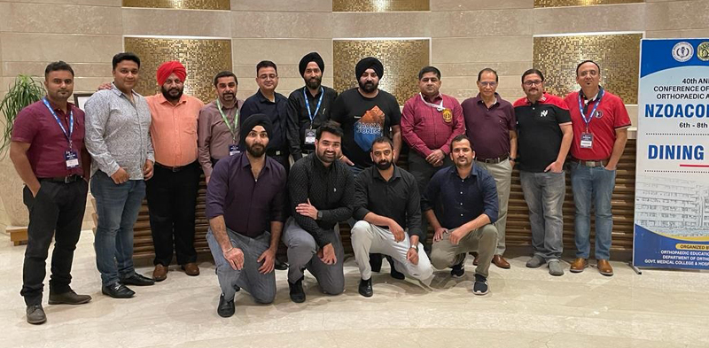 GMC Jammu Orthopedics doctors at North Zone conference in Chandigarh on Thursday. GMC Jammu Orthopedics doctors at North Zone conference in Chandigarh on Thursday.