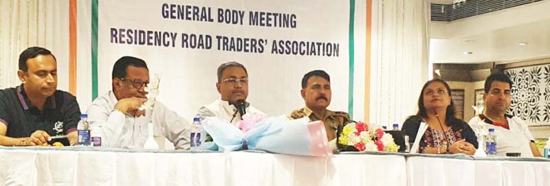 Residency Road Traders Association during general body meeting on Friday. Residency Road Traders Association during general body meeting on Friday.