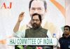 Union Minister for Minority Affairs Mukhtar Abbas Naqvi speaking after inaugurating a two-day training camp of 'Khadim Ul Hujjaj' for Haj 2022 at Haj House in Mumbai on Saturday. (UNI)
