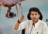 Union Minister for Civil Aviation Jyotiraditya M Scindia addressing at the launch of 'Experience studio on drones' at NITI Aayog in New Delhi on Tuesday. (UNI)