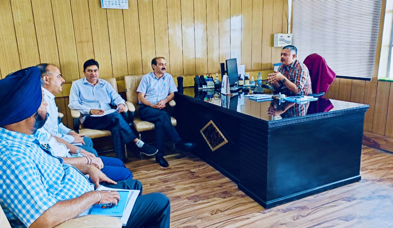Secretary Mining Department, Amit Sharma chairing meeting of J&K Minerals Corporation. Secretary Mining Department, Amit Sharma chairing meeting of J&K Minerals Corporation.