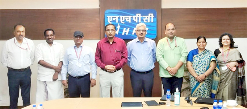 Board members of NHPC during a meeting on Wednesday.