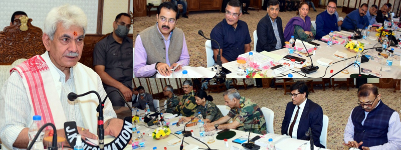 Lt Governor chairing a meeting on Friday.