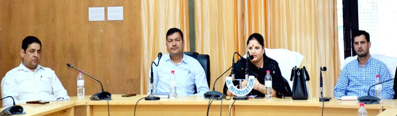 DDC chairperson Kishtwar chairing a meeting. DDC chairperson Kishtwar chairing a meeting.