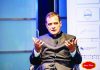 Congress leader Rahul Gandhi speaking at the 'Ideas for India' conclave in London on Friday. (UNI)