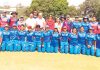 Players posing alongwith CAC members and selectors at Jammu University Ground on Wednesday.