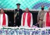 President Ram Nath Kovind, Union MoS in PMO Dr Jitendra Singh and LG Manoj Sinha at IIM convocation in Jammu on Thursday.