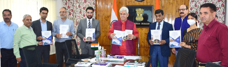 LG Manoj Sinha during inauguration of projects of JTFRP at Srinagar. LG Manoj Sinha during inauguration of projects of JTFRP at Srinagar.