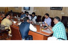 Pr Secy Skill Development Department Dr Samoon chairing a meeting of FCI in Jammu.