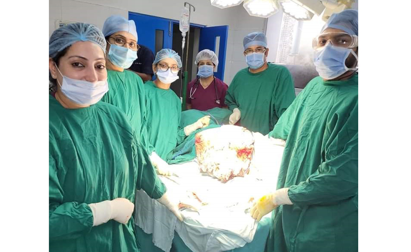 Team of CMC doctors after successful surgery.
