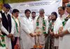 JKPCC working president Raman Bhalla, Th Balbir Singh (Ex-MLC) and others during ‘Nav Sankalp Chintan Shivir’ at Kathua.