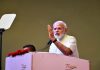 Prime Minister Narendra Modi addressing at the inauguration of 'BIOTECH START-UP EXPO-2022' at Pragati Maidan, in New Delhi on Thursday. (UNI)