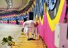 Prime Minister Narendra Modi picking litter while dedicating the six-lane tunnel and five underpasses of the Pragati Maidan Integrated Transit Corridor Project, in New Delhi on Sunday. (UNI)