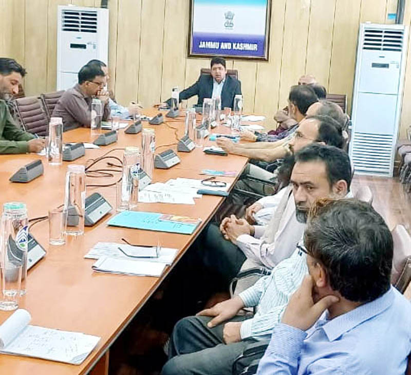 Secretary Planning Department Raghav Langar chairing a meeting. Secretary Planning Department Raghav Langar chairing a meeting.