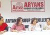 Dr Richa Jaiswal, Director Beta College and faculty of Aryans Group during signing of memorandum.