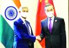 Foreign Minister S Jaishankar with Chinese Foreign Minister Wang Yi during their bilateral meeting ahead of the G20 Foreign Ministers meeting in Nusa Dua, Bali, Indonesia on Thursday (UNI)