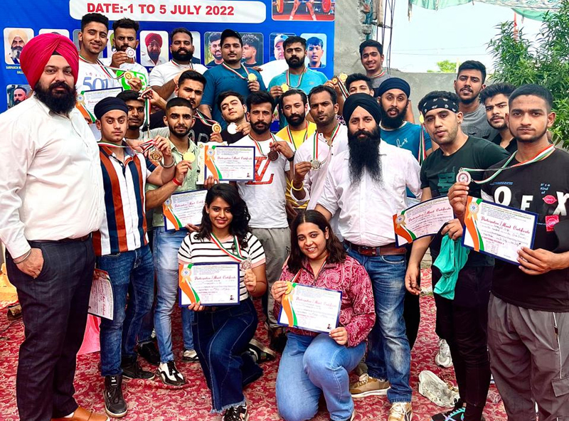 Players displaying medals and certificates during the Championship at Kapurthala in Punjab. Players displaying medals and certificates during the Championship at Kapurthala in Punjab.