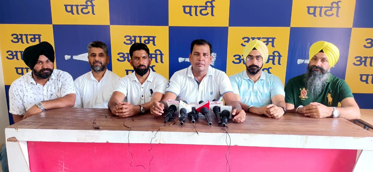 AAP leader, Amit Kapoor addressing a press conference at Jammu on Friday. AAP leader, Amit Kapoor addressing a press conference at Jammu on Friday.