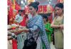 Bollywood actress Jacqueline Fernandez at Katra to pay obeisance to Mata Vaishno Devi shrine on Wednesday. —Excelsior/ Romesh Mengi