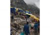 View of camps near Amarnath holy cave after the yatra was halted following rain on Thursday. -Excelsior/Shakeel