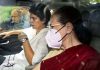 Congress president Sonia Gandhi leaves for appearing before the Enforcement Directorate in New Delhi on Thursday.