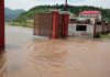 LoC Trade Centre heavily flooded after cloudburst and flash flood in Poonch on Saturday night. . — Excelsior/Romesh Bali