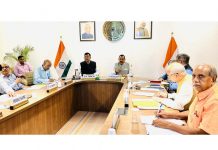 Union Minister Dr Jitendra Singh, as Chairman of the Indian Institute of Public Administration (IIPA), presiding over the 320th meeting of the Executive Council , at IIPA Headquarters, New Delhi on Tuesday.