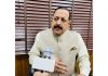 Union Minister Dr Jitendra Singh briefing the media about the ongoing 75-day Coastal CleanUp Campaign, at New Delhi on Monday.