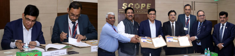 DG SCOPE Atul Sobti and Secretary ICAI Dr Jai Kumar Batra with senior officials of PSEs and ICAI during MoU signing. DG SCOPE Atul Sobti and Secretary ICAI Dr Jai Kumar Batra with senior officials of PSEs and ICAI during MoU signing.