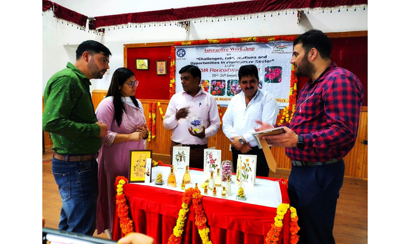 Guest at CSIR-IIIM training programme for farmers at Bhaderwah on Tuesday. Guest at CSIR-IIIM training programme for farmers at Bhaderwah on Tuesday.