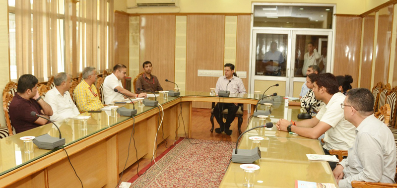 Commissioner / Secretary Forest Sanjeev Verma and CEO SMVDSB Anshul Garg among others at the meeting on Tuesday. Commissioner / Secretary Forest Sanjeev Verma and CEO SMVDSB Anshul Garg among others at the meeting on Tuesday.