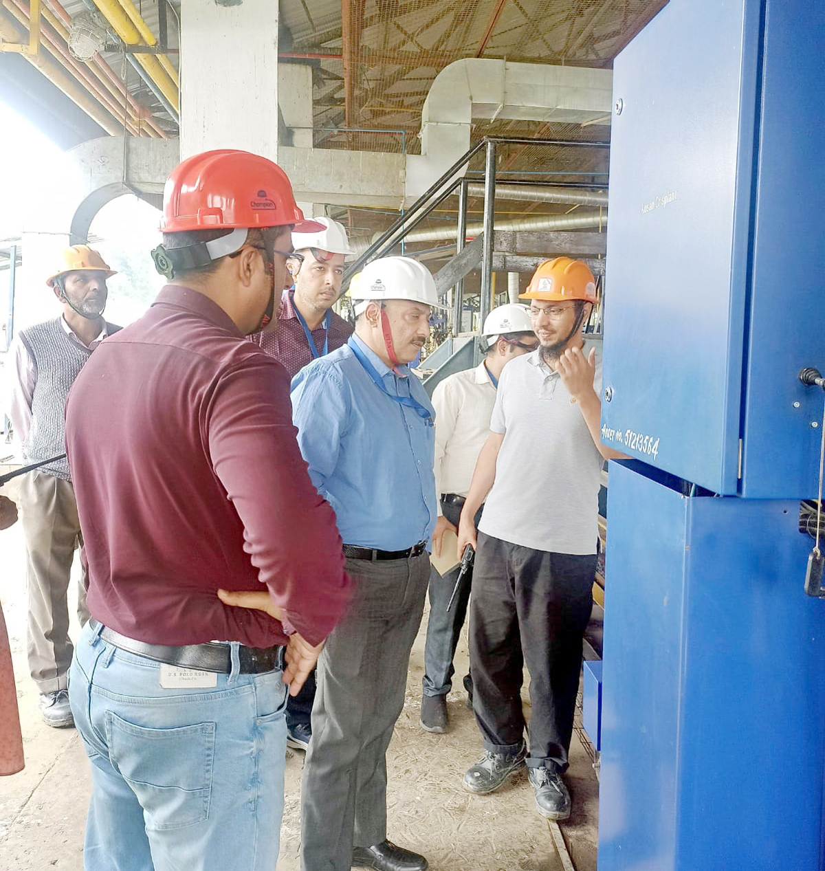 Controlled LMD visiting HP Bottling Plant at Pampore on Thursday. Controlled LMD visiting HP Bottling Plant at Pampore on Thursday.