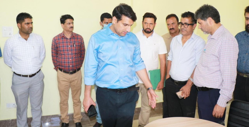 DC Srinagar during visit to first day Care cum Recreational Centre. DC Srinagar during visit to first day Care cum Recreational Centre.