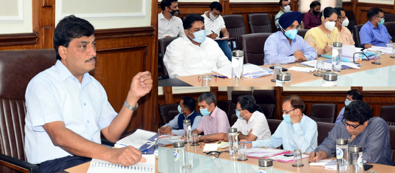 Chief Secretary chairing second meeting of J&K Wetland Authority on Wednesday.