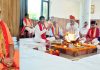 A hawan being performed by Shri Mata Vaishno Devi Shrine Board at Bhawan on Tuesday.
