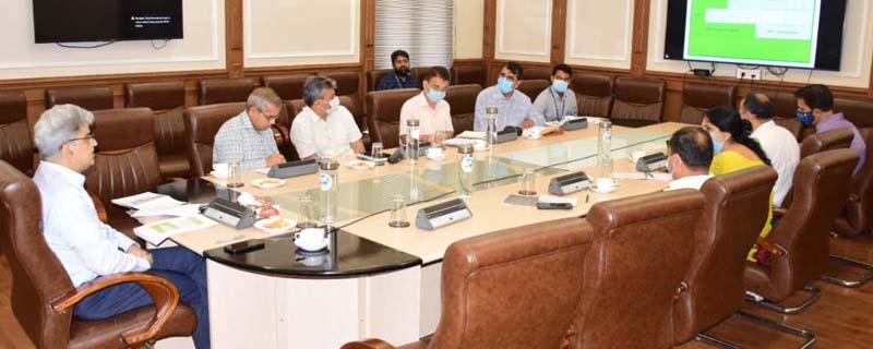 Additional Chief Secretary Atal Dulloo chairing a meeting at Jammu on Thursday. Additional Chief Secretary Atal Dulloo chairing a meeting at Jammu on Thursday.