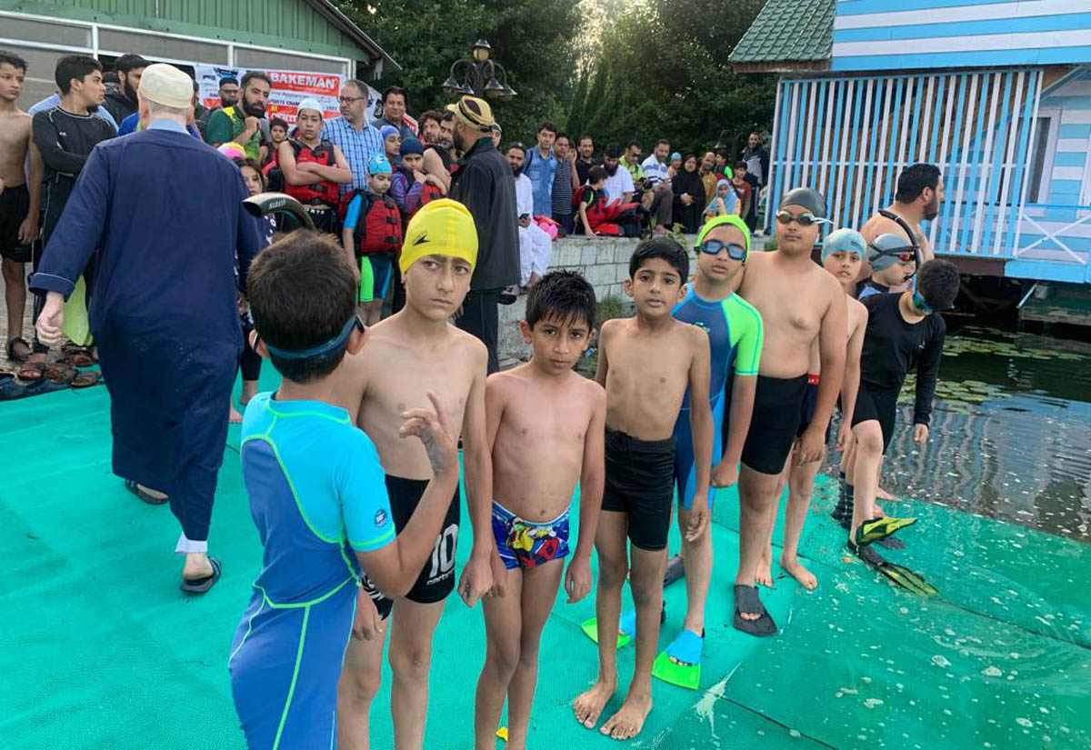 Swimmers during the championship at Water Sports Centre Nigeen on Friday. Swimmers during the championship at Water Sports Centre Nigeen on Friday.