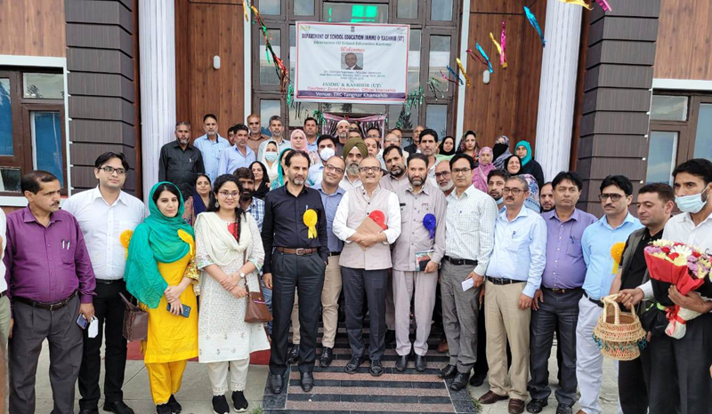 NITI Aayog team during visit to BHSS Budgam. NITI Aayog team during visit to BHSS Budgam.