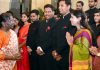 President, Droupadi Murmu interacting with a group of IAS officers (2020 batch) at Rashtrapati Bhavan on Thursday.