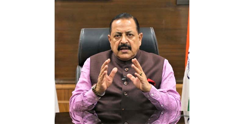 Union Minister Dr Jitendra Singh addressing the International Conference of SCAR (Scientific Community on Antarctic Research), in a virtual mode on Monday. Union Minister Dr Jitendra Singh addressing the International Conference of SCAR (Scientific Community on Antarctic Research), in a virtual mode on Monday.