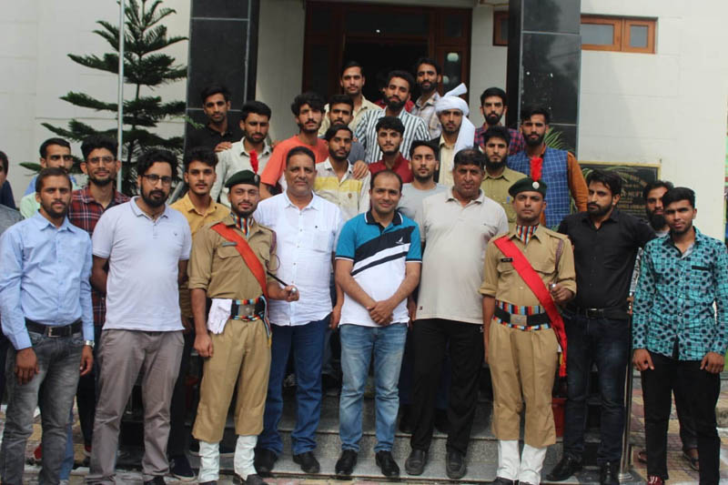 Dy Director Tribal Affairs with students of Gujjar - Bakarwal Hostel at Jammu on Sunday. Dy Director Tribal Affairs with students of Gujjar - Bakarwal Hostel at Jammu on Sunday.
