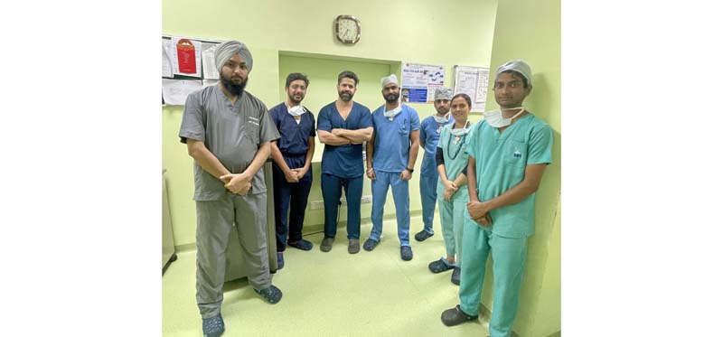 A team of doctors and technicians which performed Physiological Heart Pacing in a heart patient at SMVD Narayana Hospital, Kakryal. A team of doctors and technicians which performed Physiological Heart Pacing in a heart patient at SMVD Narayana Hospital, Kakryal.