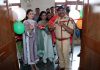 DGP Dilbag Singh during inauguration of Chemistry lab and lunch hall at Police Public School Bemina.