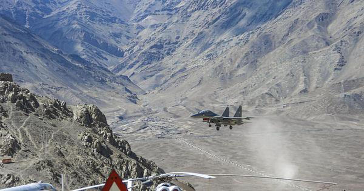File photo of an Indian Air Force aircraft flying in the Ladakh region. Representative Image